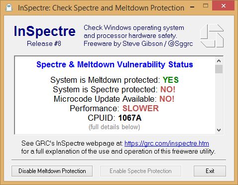 Как отключить патчи безопасности Microsoft от уязвимости процессоров Meltdown и Spectre